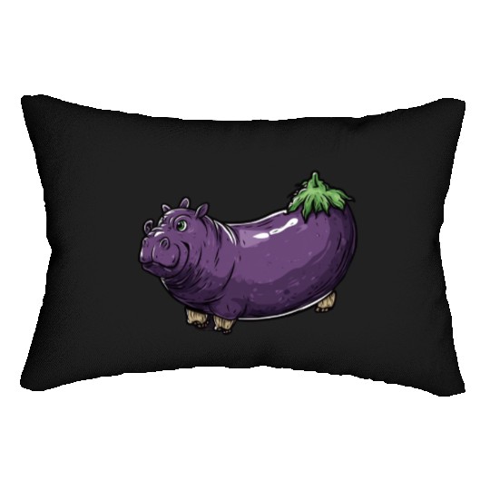 Hip Eggplant Lumbar Pillows