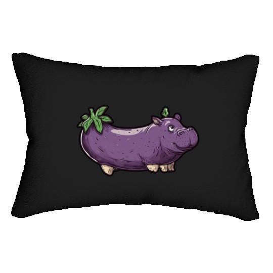 Hip Eggplant Lumbar Pillows