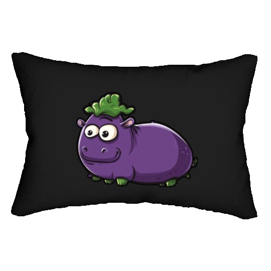 Hip Eggplant Lumbar Pillows
