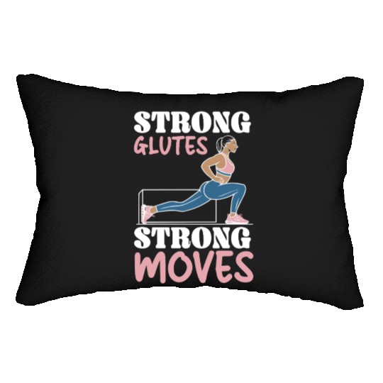 Bulgarian Squat Exercise Fitness Workout Gym Lumbar Pillows