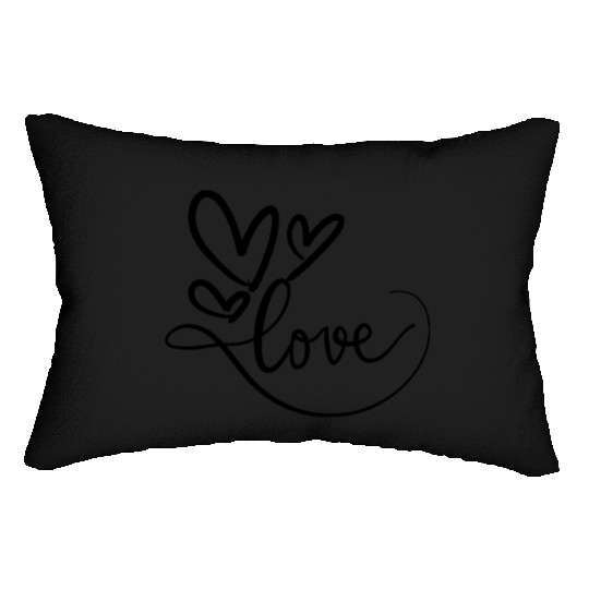 all we need is Love in valentine Lumbar Pillows