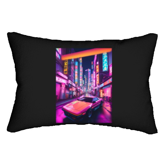 Synthwave 4 Lumbar Pillows