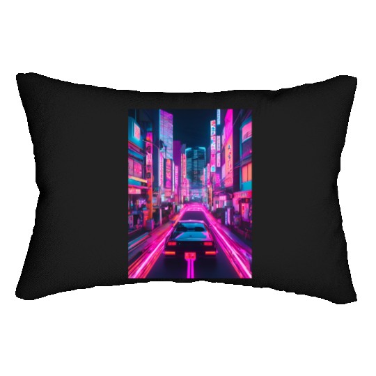 Synthwave 3 Lumbar Pillows