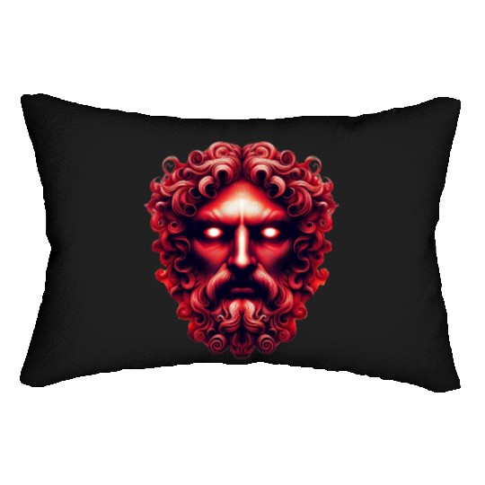 Face of Hades MythosView Lumbar Pillows