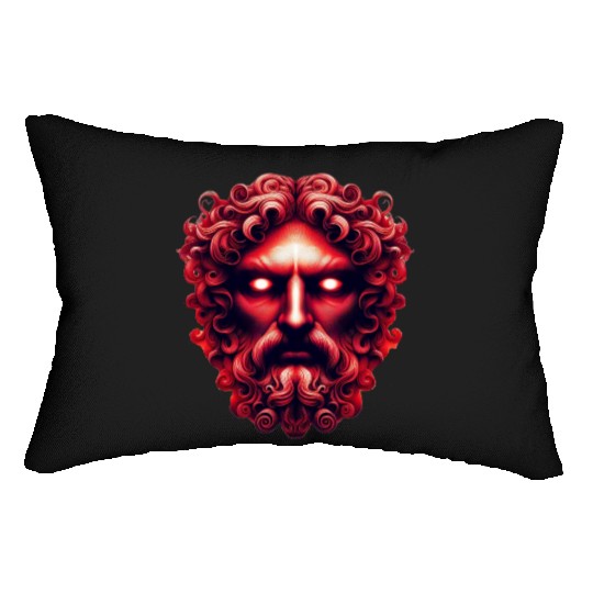 Face of Hades MythosView Lumbar Pillows