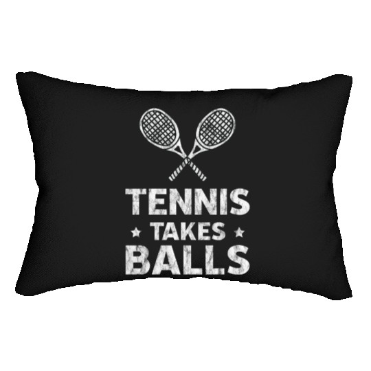 Tennis Takes Balls 3 Lumbar Pillows