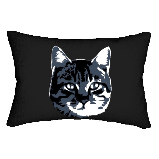 Cat Lover Realistic Pet Face Cute Cool Kitten Head Lumbar Pillows