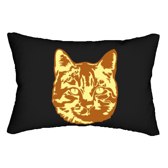 Cat Lover Realistic Pet Face Cute Cool Kitten Head Lumbar Pillows