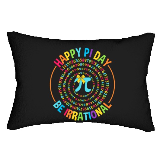 Happy Pi Day Lumbar Pillows Cute Math Lumbar Pillows with Coquette
