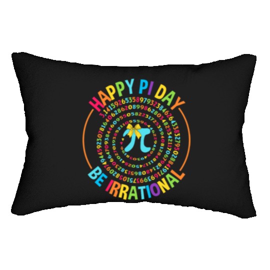 Happy Pi Day Lumbar Pillows Cute Math Lumbar Pillows with Coquette