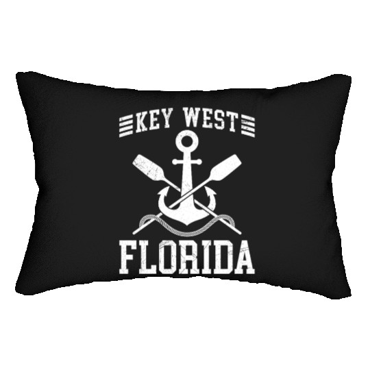 KEY-WEST FLORIDA Sailing Sunshine-State West Keys Lumbar Pillows