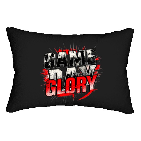 Game Day Glory Intense Bold Sports Design Lumbar Pillows