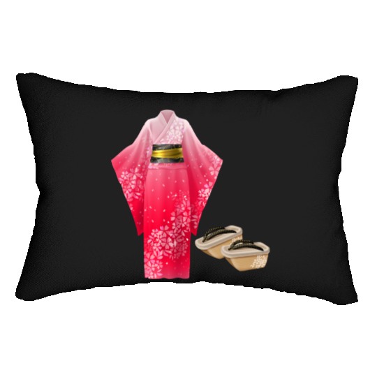 Elegant Japanese Kimono Lumbar Pillows