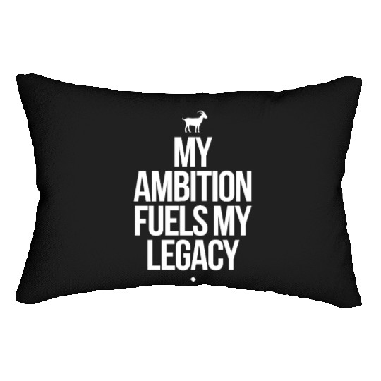 Capricorn Zodiac Ambition Fuels My Legacy Lumbar Pillows