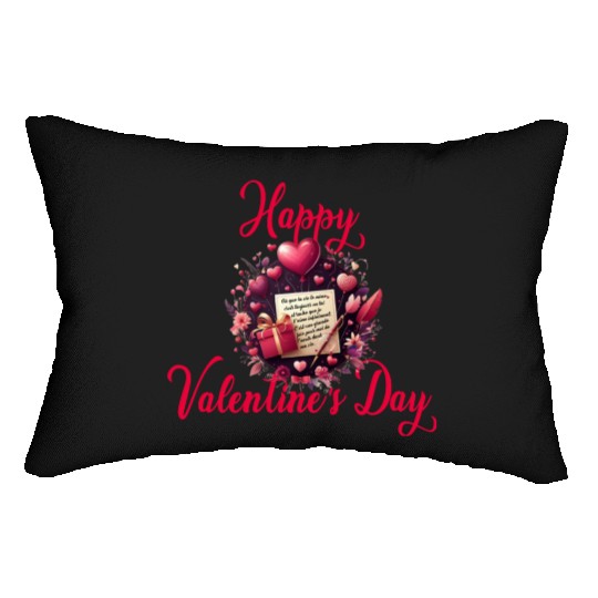 Happy Valentine's day Lumbar Pillows