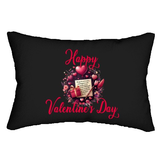 Happy Valentine's day Lumbar Pillows