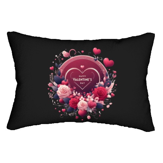 Happy Valentine's day Lumbar Pillows