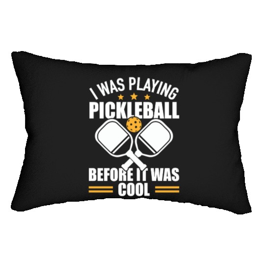 Pickleball Player Ball Sport Wooden Paddle Tennis Lumbar Pillows