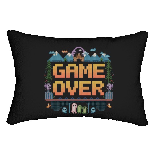 Nostalgic Retro Gamer Apparel Lumbar Pillows