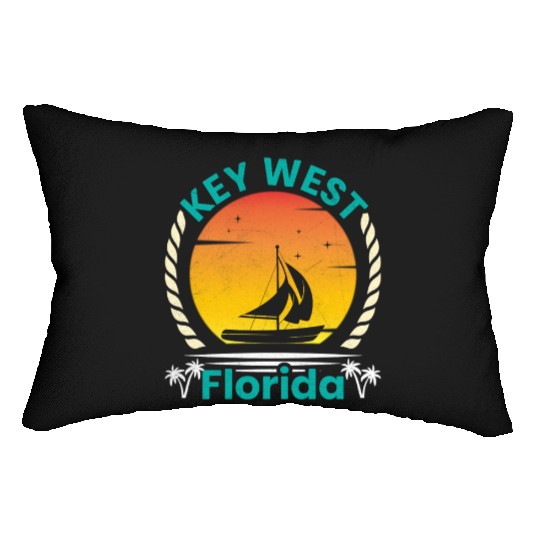 KEY-WEST FLORDIA Sailing West Keys Sailing Outfit Lumbar Pillows