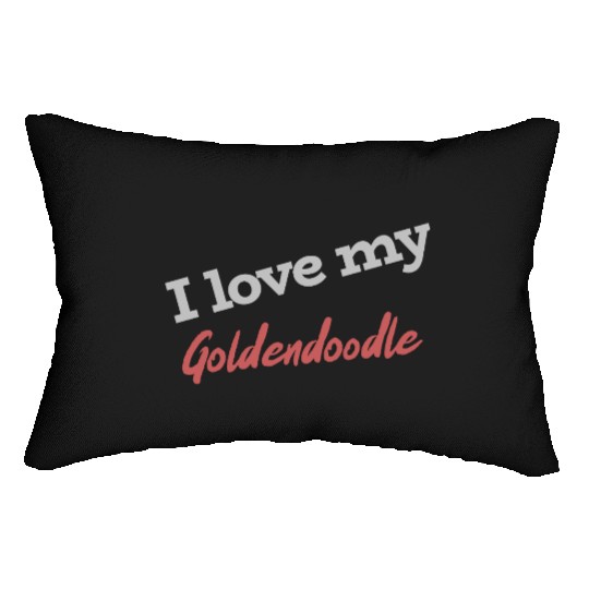 I Love My Goldendoodle Lumbar Pillows