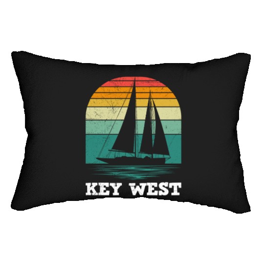 KEY-WEST FLORIDA Sailing Sunshine-State West Keys Lumbar Pillows