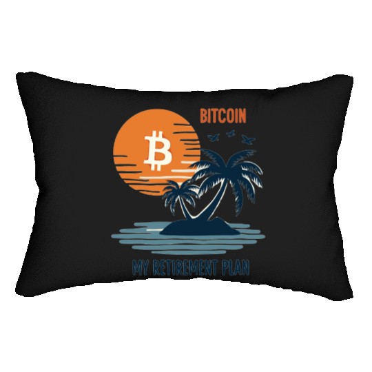 Bitcoin Retirement BTC - Crypto Investors Lumbar Pillows