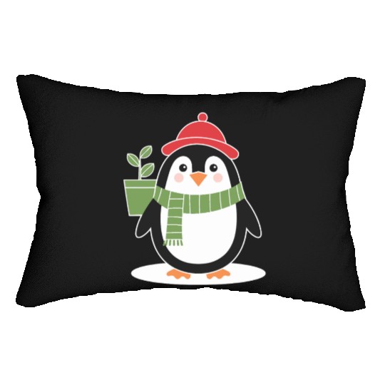 Gardending Gardener Penguin Plant Lover Lumbar Pillows