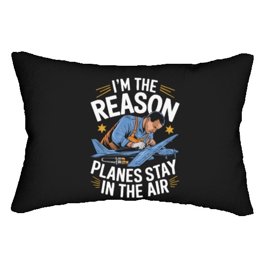 Aircraft Technician Avionics Maintenance Airport Lumbar Pillows