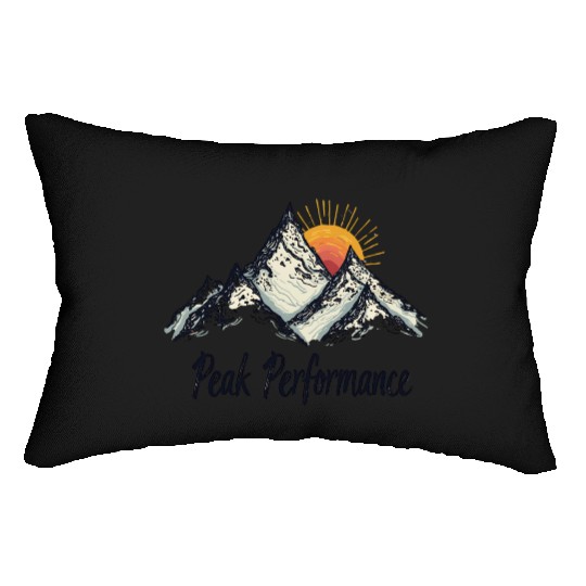 Peak Performance Mountain Sunrise Lumbar Pillows