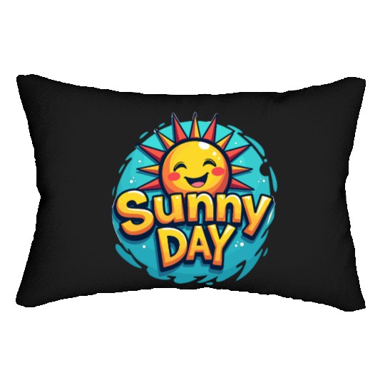 Sunny Day Sun Summer Vacation Lumbar Pillows