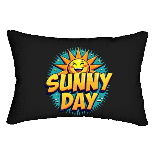 Sunny Day Sun Summer Vacation Lumbar Pillows