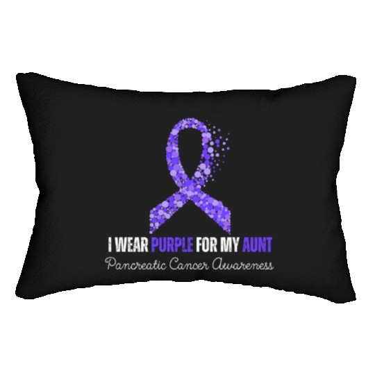 I Wear Purple For My Anut Lumbar Pillows