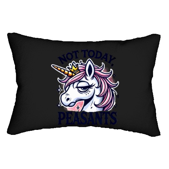 Cute Pony – Cute and cheerful pony art funny Pony Lumbar Pillows