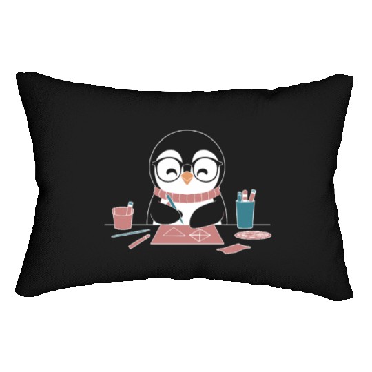 Crafting Hobby Penguin Art Fun Lumbar Pillows