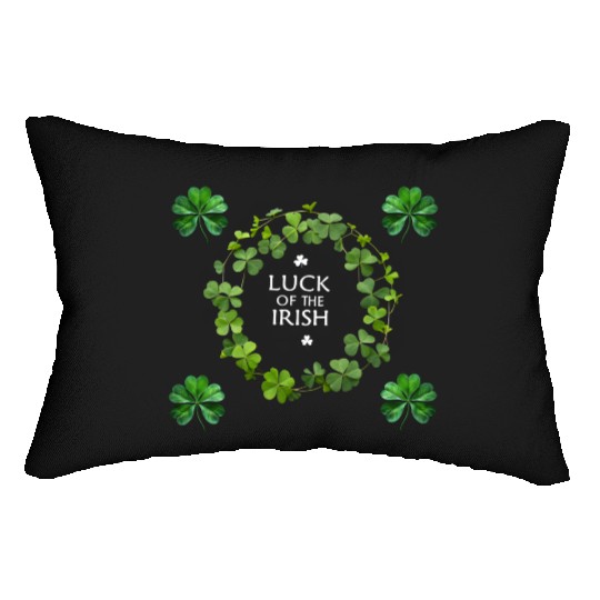 luck of the irish Lumbar Pillows
