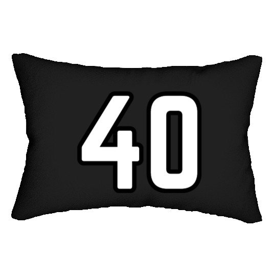 40th birthday Lumbar Pillows