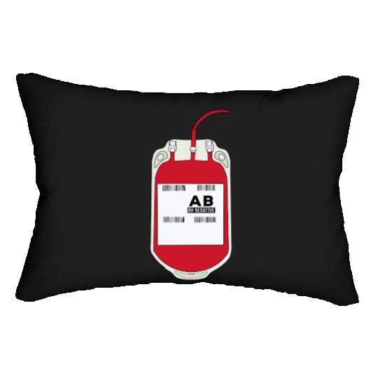 AB Negative Blood Bag Lumbar Pillows