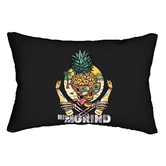 Rise and Grind – Tropical Skull Party Lumbar Pillows