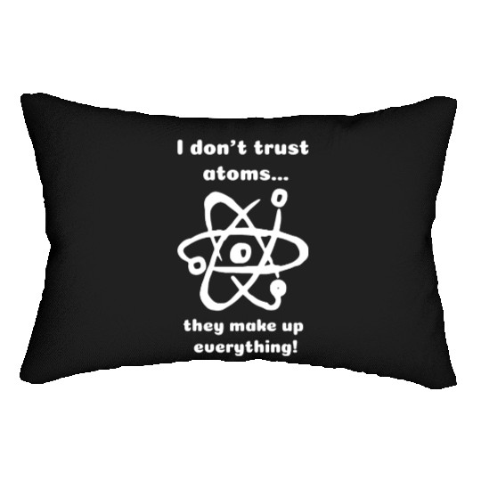 Science puns Lumbar Pillows