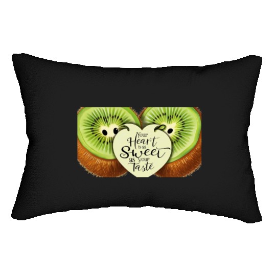 Your Heart is Sweet as Your Taste – Kiwi Love Lumbar Pillows
