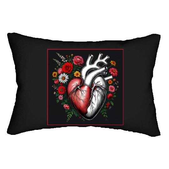 Flower Heart Spring by Tobe Fonseca Lumbar Pillows