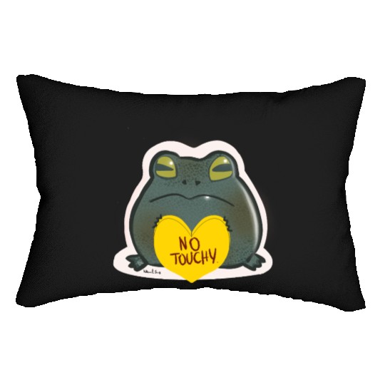 NO Touchy! Grumpy toad. Lumbar Pillows