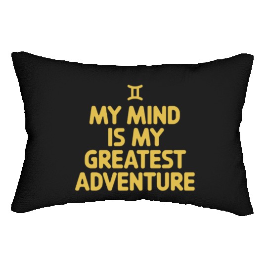 Gemini Zodiac My Mind Is My Greatest Adventure Lumbar Pillows