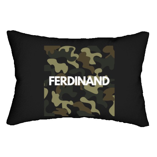 Ferdinand Name Lumbar Pillows Men Good Quality Camouflage