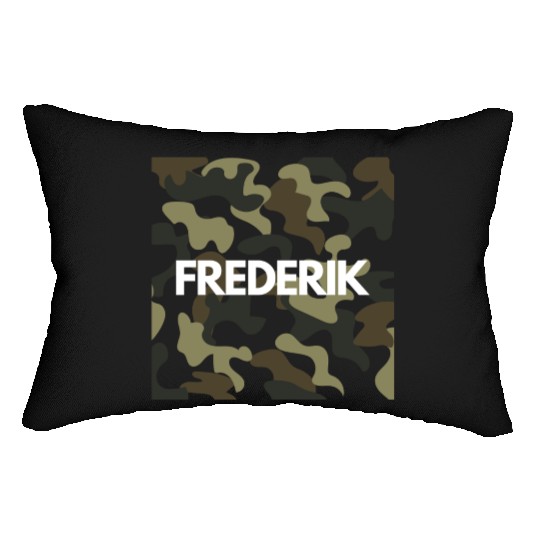 Frederik Name Lumbar Pillows Men Good Quality Camouflage