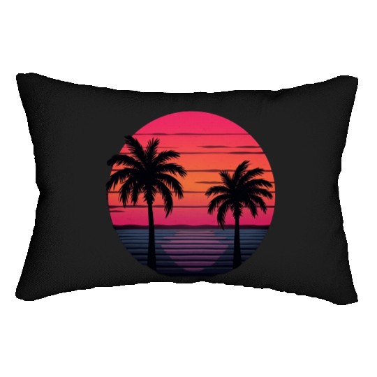 Tropical Sunset Serenity Lumbar Pillows