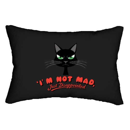 Cat "I'm Not Angry" Lumbar Pillows