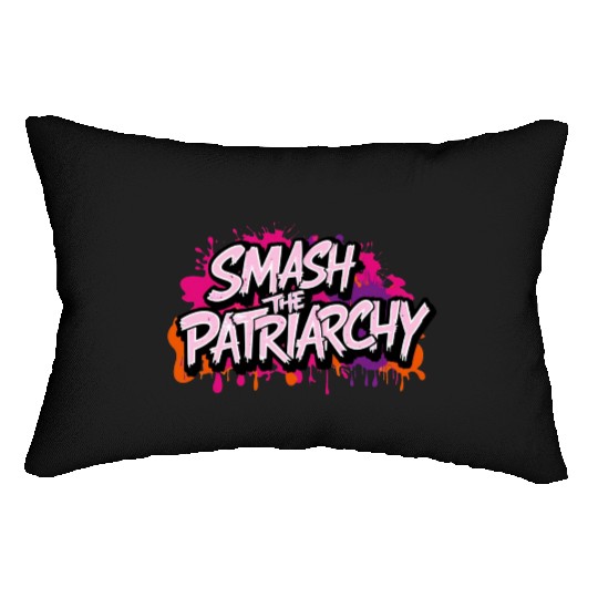 Smash The Patriarchy - International Womens Day Lumbar Pillows