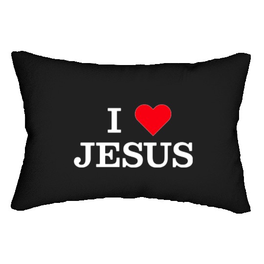 I Heart Jesus Lumbar Pillows